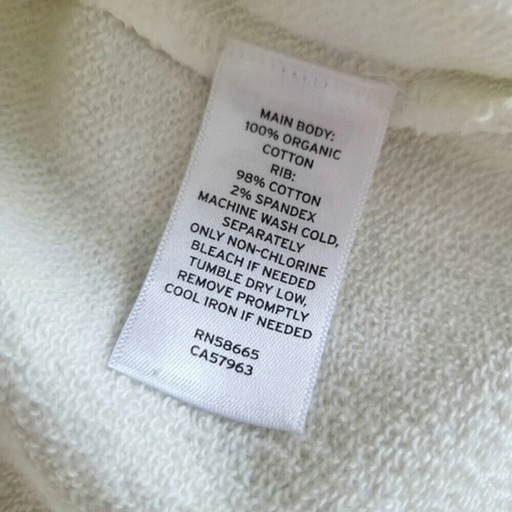 BP NWT Ivory Floral Graphic Oversized Crewneck Sweater Size S